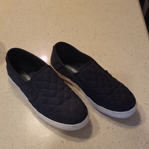 Cushman Women's Quilted Black Slip-On Loafers